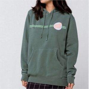 Santa Cruz Other Dot Green Graphic Logo Pullover Hooded Sweatshirt